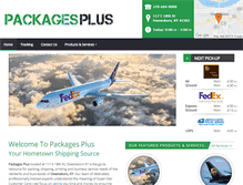 Tablet Screenshot of packagesplus18th.com